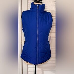 New York & Company Blue Quilted Vest